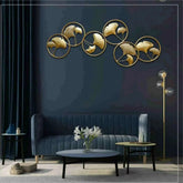 Luxury Gold Metal Leaf Wall Art